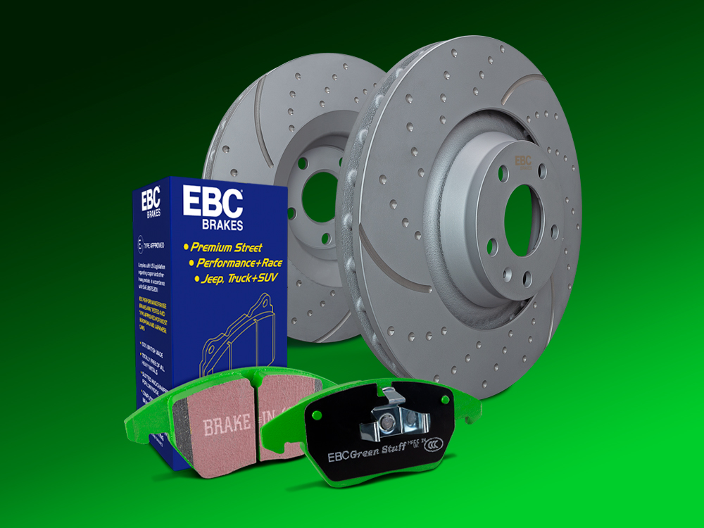 EBC S3 Kits Greenstuff 6000 Pads and Gray GD Rotors (Truck & SUV