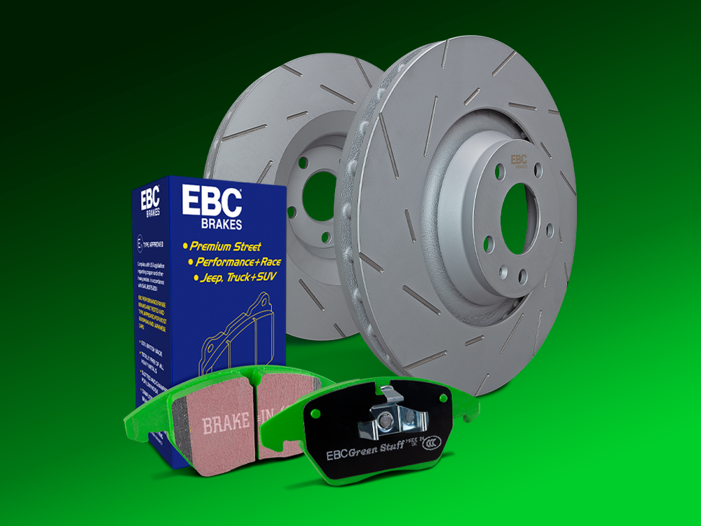 EBC S2 Kits Greentuff 2000 Sport Brake Pads and Gray USR Rotors