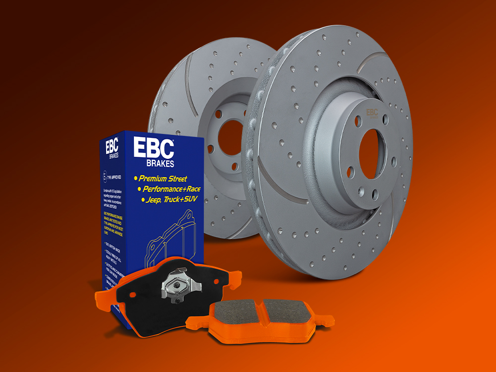 EBC S8 Kits Orangestuff Brake Pads and Gray GD Rotors - EBC Brakes