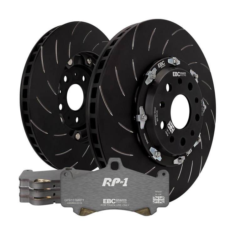 EBC Racing™ P2DK Kit RP-1™ Pads and 2-Piece Fully-Floating Discs