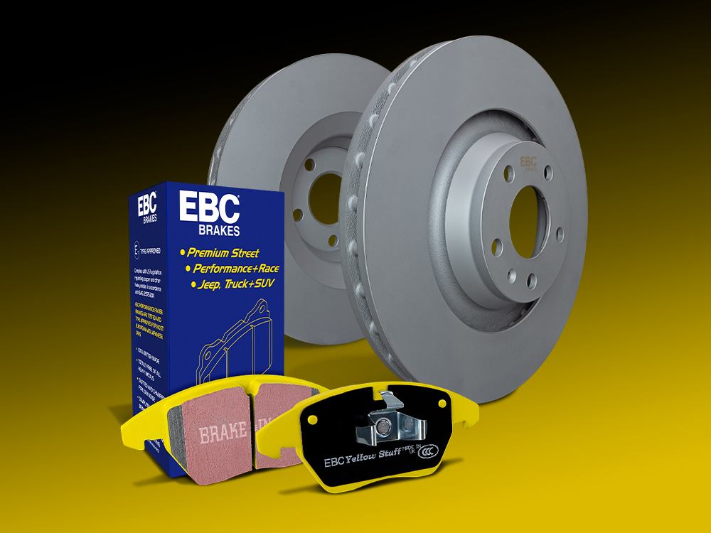 EBC S13 Kits Yellowstuff Sport Brake Pads and Gray RK Rotors - EBC