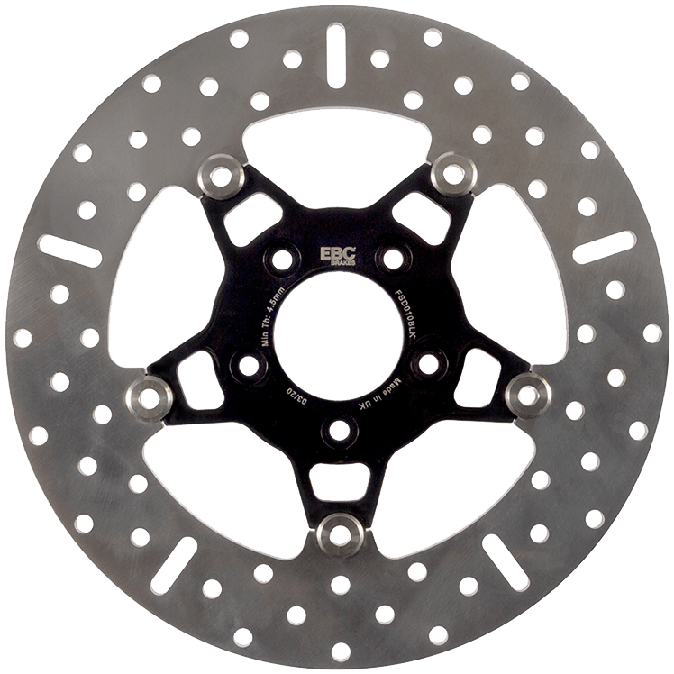 EBC Brakes Black Chrome Rotors for Big Twins EBC Brakes