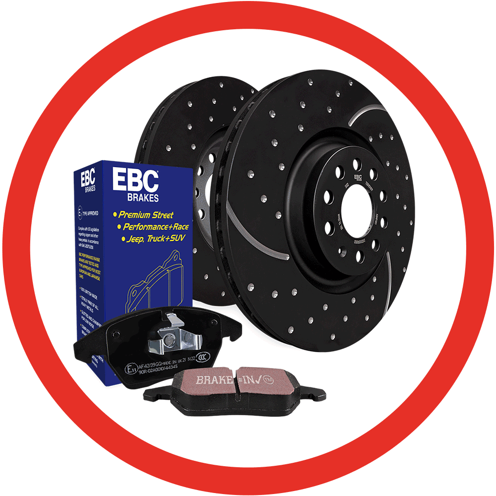 EBC Brakes EBPCK30022 Front or Rear Carbon X Series Disc Brake Pad Kit 