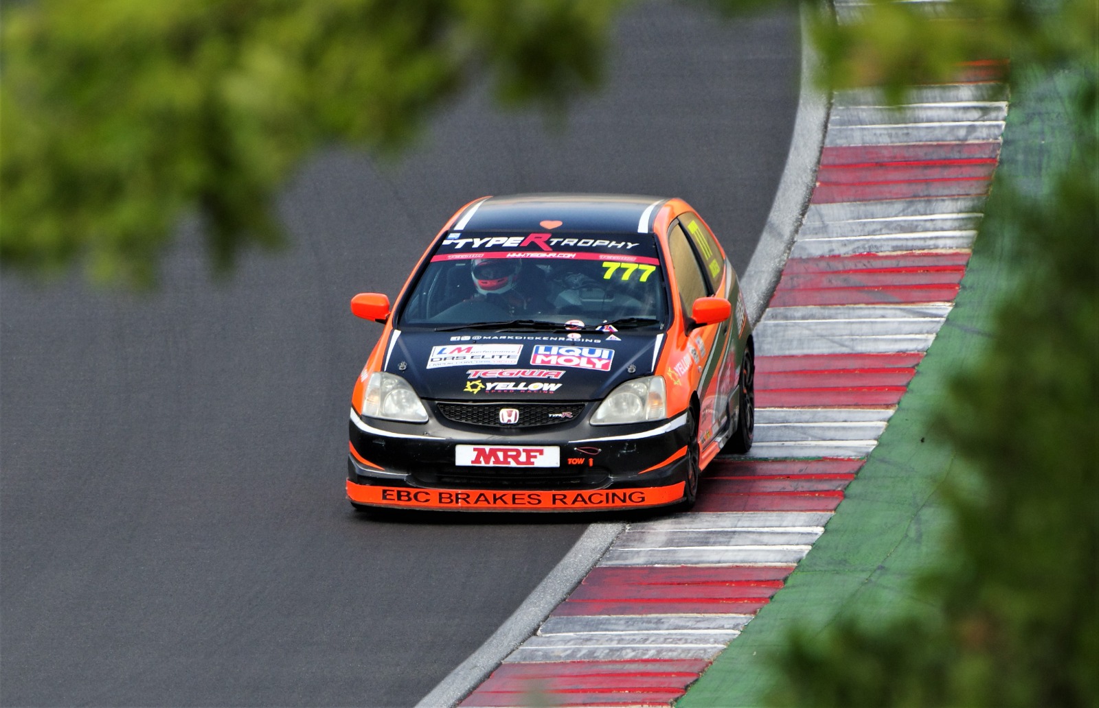 Thrills and Spills for EBC-Equipped Type R Trophy Racer at Brands Hatch