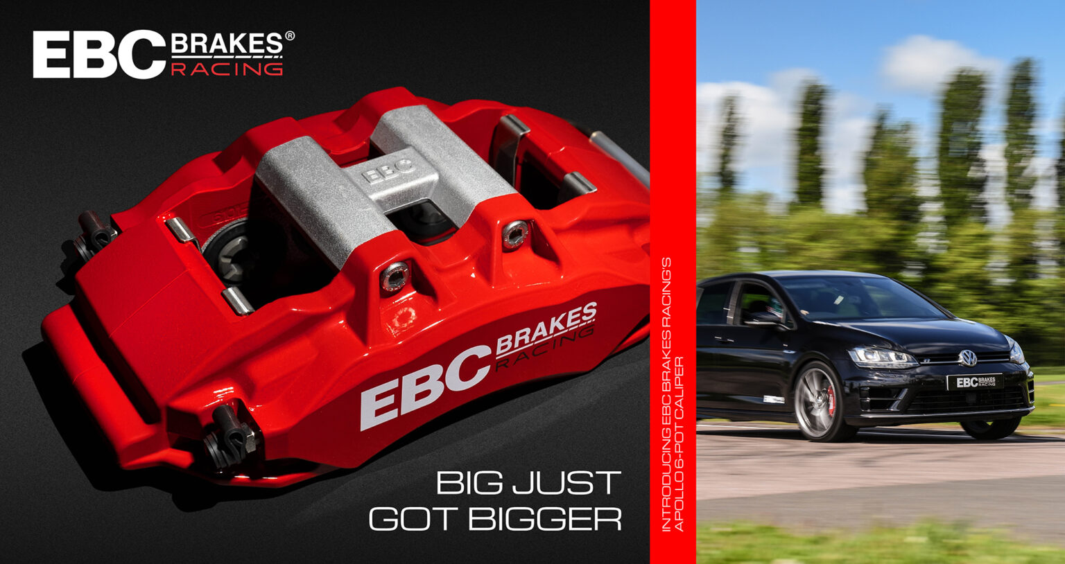 Big Just Got Bigger Introducing EBC Brakes Racing’s AllNew 6Piston