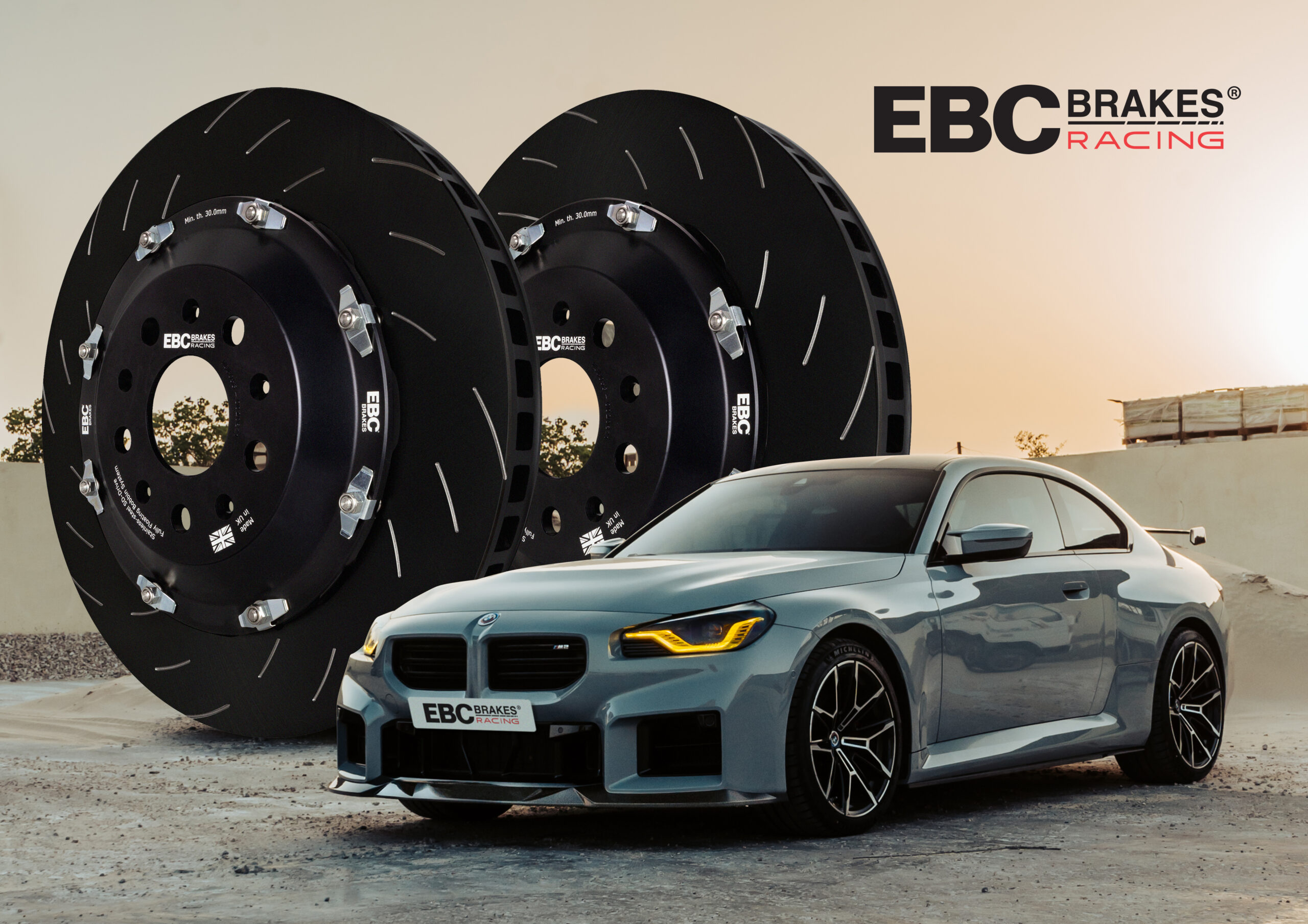 Now Available: EBC Brakes Racing Fully Floating Two-Piece Discs (and Performance Pad Range) for 2023 BMW M2