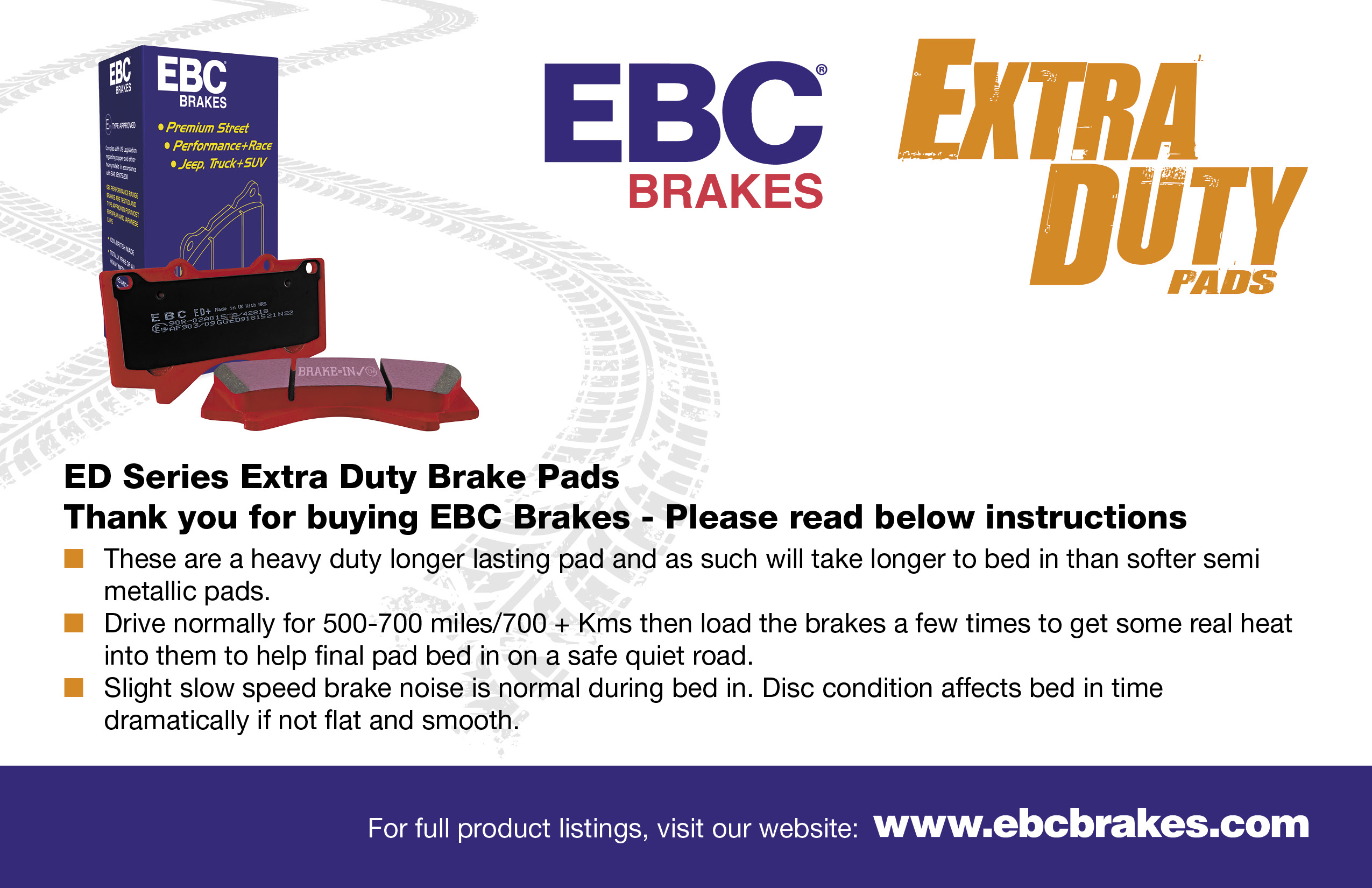 EBC Extra Duty Light Truck, Jeep and SUV Brake Pads - EBC Brakes