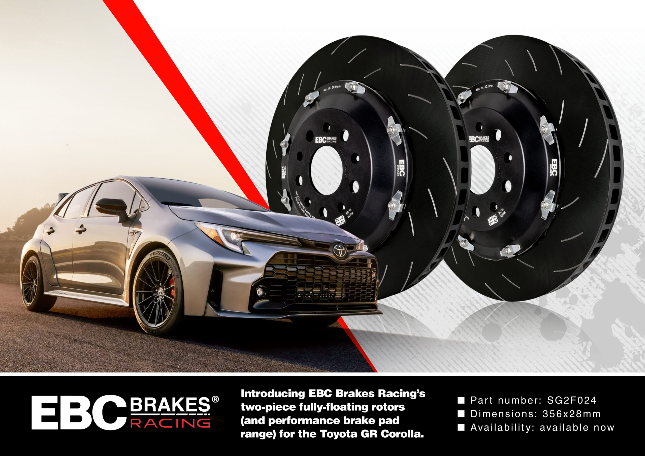 Now Available: EBC High-Performance Brake Rotor and Pad Upgrades for Toyota GR Corolla
